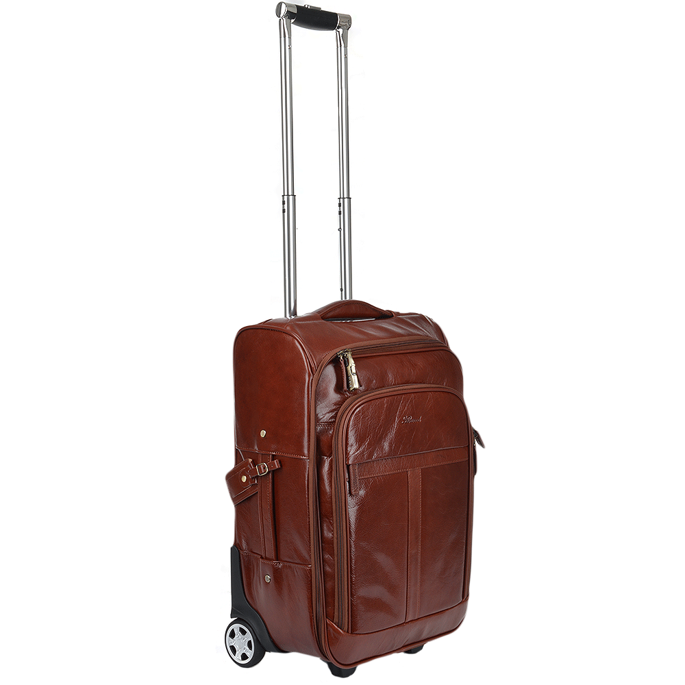 AshWood Knightsbridge Leather Trolley HIGH END LUGGAGE